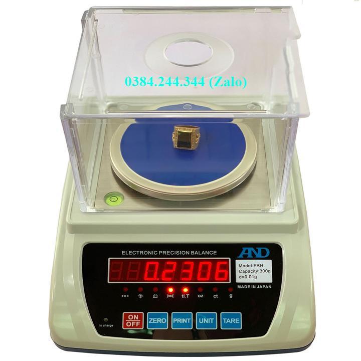 Cân điện tử kỹ thuật 2 số lẻ, AND FRH 600g/0.01g có độ nhạy cao dùng cân vàng, mủ cao su, hóa chất, thí nghiệm