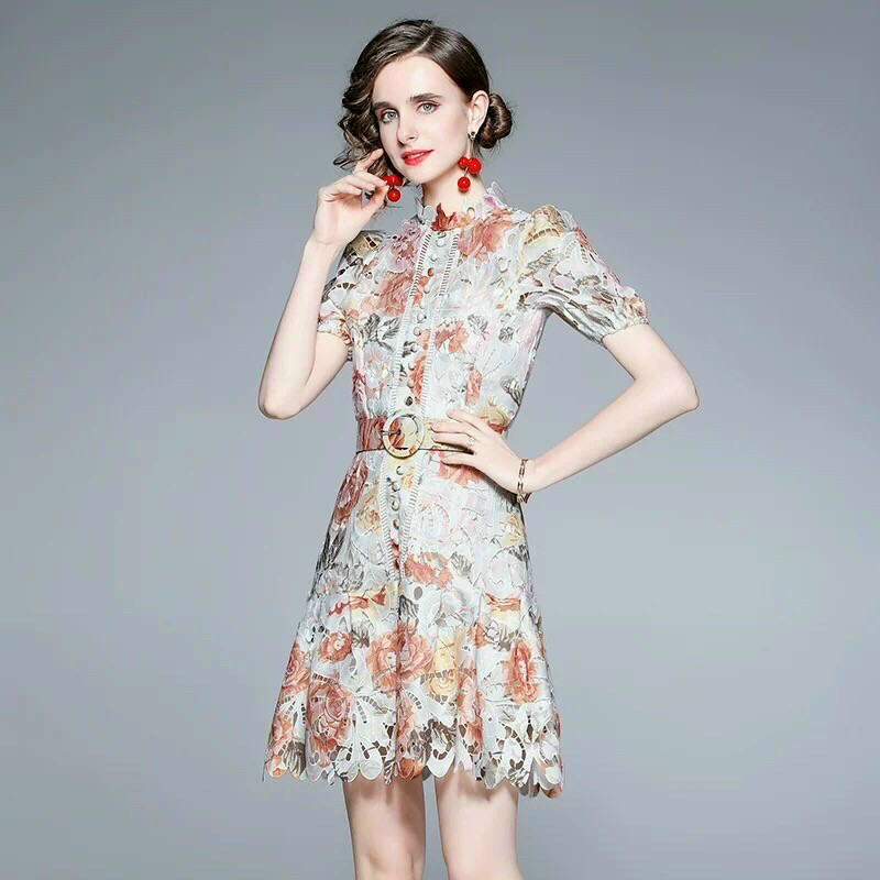 ĐẦM XÒE LỤA HỌA TIẾT SIÊU ĐẸP