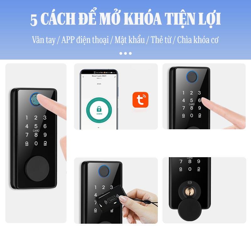 Ultralock DS01 Chốt khóa vân tay tự động, thay thế khóa cóc truyền thống dễ dàng