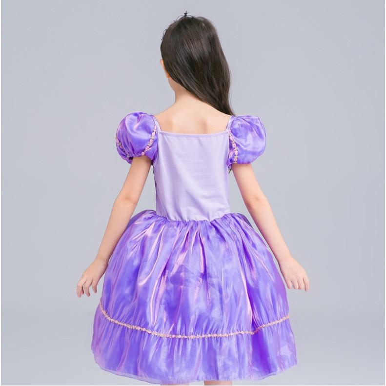 ẢNH THẬT - Đầm Công Chúa Rapunzel Tay Ngắn