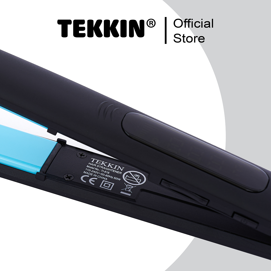 Máy Duỗi Tóc Uốn Tóc 8 Mức Nhiệt TEKKIN TI-615 Gốm Cao Cấp 3 IN 1 Uốn Duỗi Là Làm Tóc Xoăn Thanh Uốn Bằng Gốm Ceramic - Hàng chính hãng