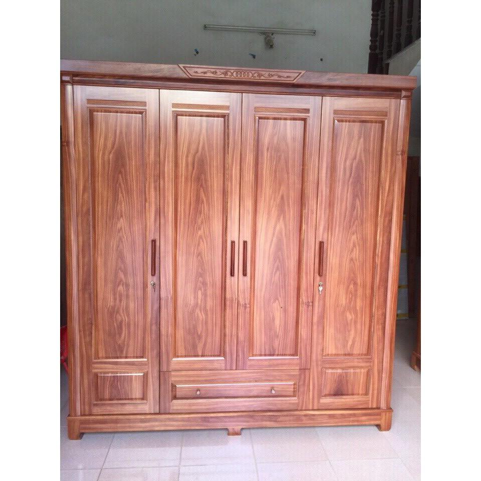 Tủ quần áo gỗ tự nhiên giá đã bao gồm phí ship