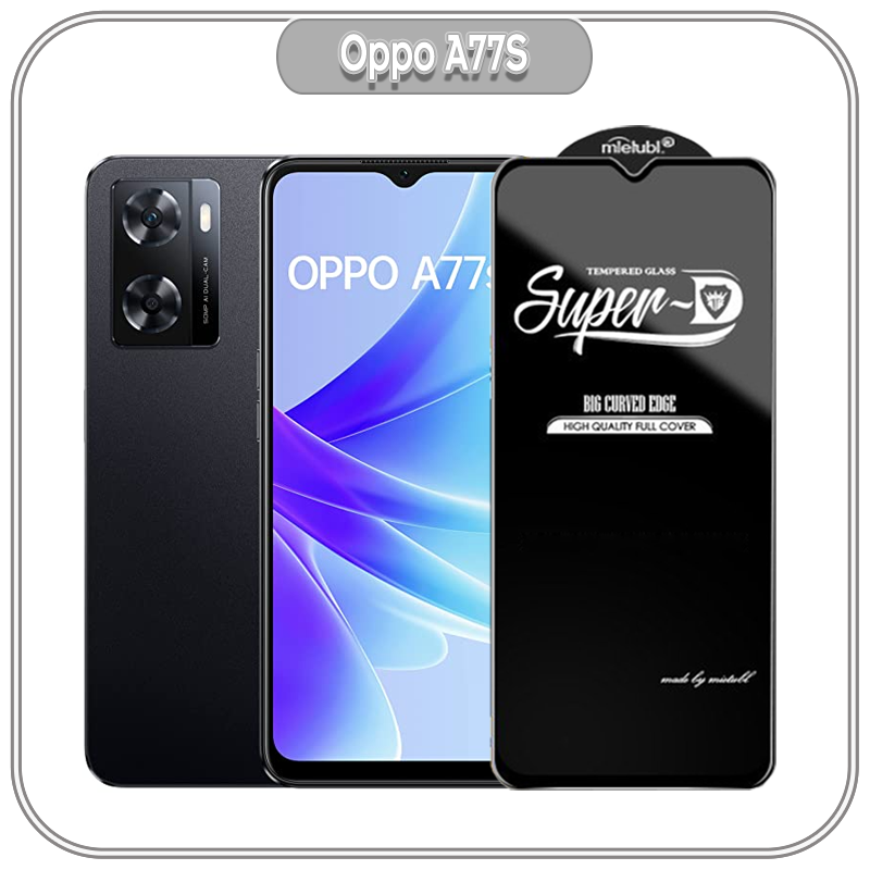 Cường lực Super-D cho Oppo A77S - Full viền Đen - hàng nhập khẩu
