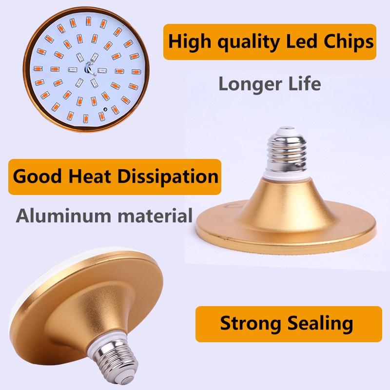 E27 Đèn LED phát triển ánh sáng đầy đủ cho nhà máy Đèn 110V 220V Hoa rau trồng Đèn LED Đèn chiếu sáng