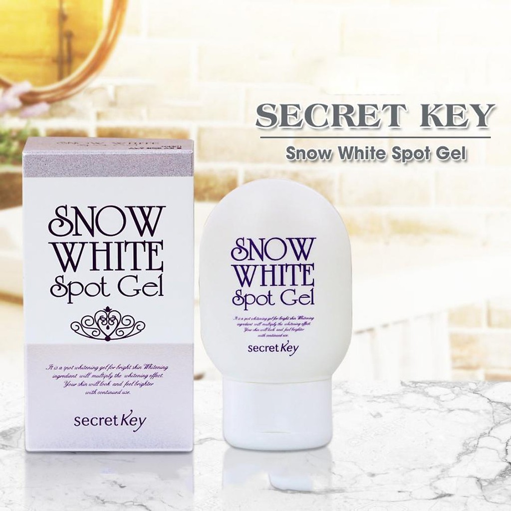 Gel hỗ trợ trị thâm da và dưỡng trắng cơ thể Secret Key Snow White Spot Gel (65g)