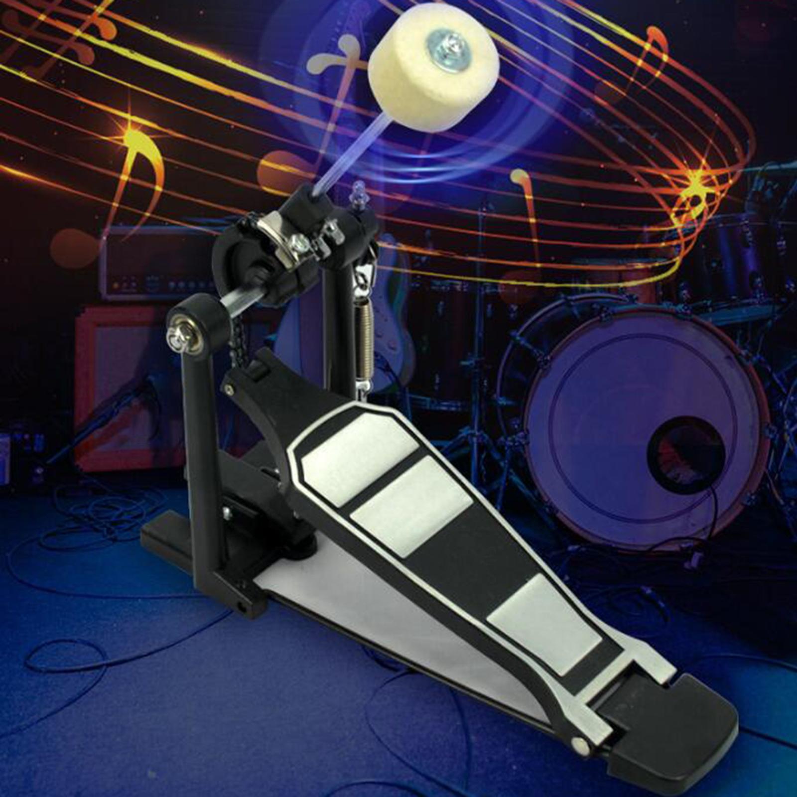 Single Bass Drum Pedal  Head Durable Professional Drum Foot Pedal Beater