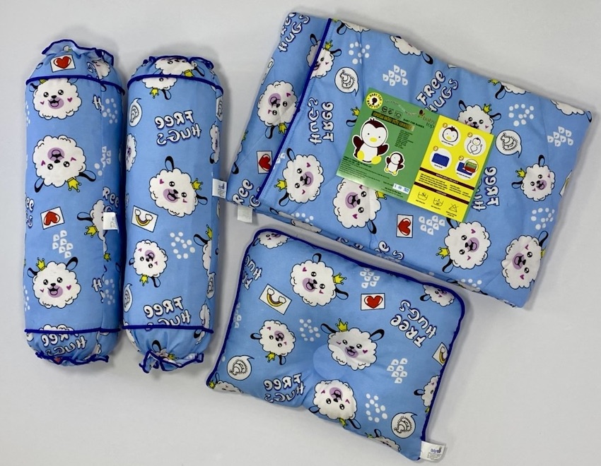 Bộ 4 Gối Đôi Có Mền BabyTop ( Màu và họa tiết ngẫu nhiên )