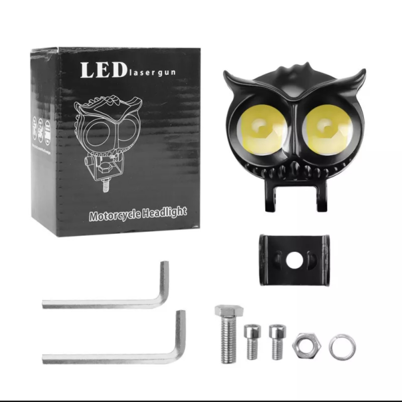 Đèn trợ sáng xe máy ô tô mắt cú X22 Pro 45W 2 mắt led siêu sáng cốt vàng pha trắng cho khách víp