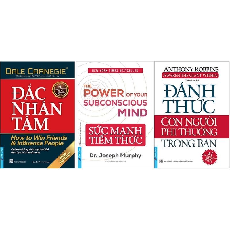 Combo 3 Cuốn Đắc Nhân - Sức Mạnh Tiềm Thức - Đánh Thức Con Người Phi Thường Trong Bạn