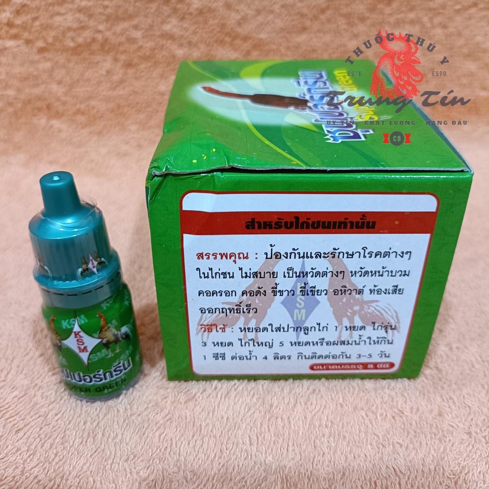 SUPER GREEN - HEN XANH MỚI sưng mặt , cảm cúm - 1 lọ / 8cc