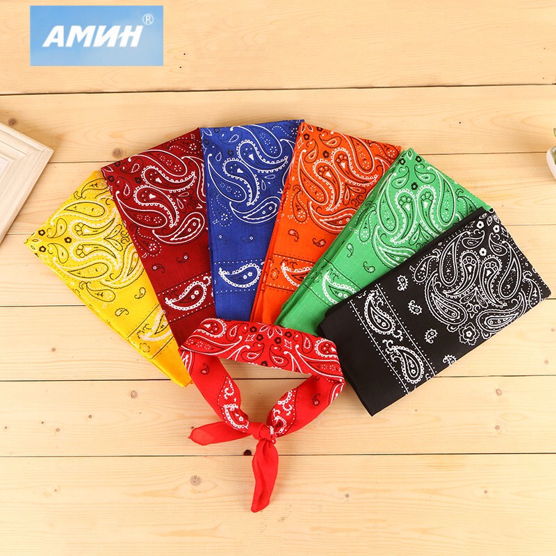 Khăn bandana vuông khăn turban cotton phong cách size 55cm