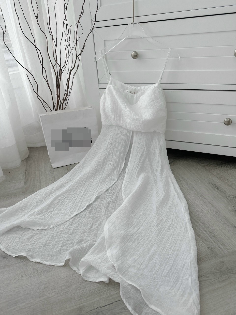 ÁO CROPTOP TÀ DÀI MIDI SUÔNG TRƠN 2 DÂY XẺ TÀ ĐI BIỂN ĐI TIỆC DẠO PHỐ