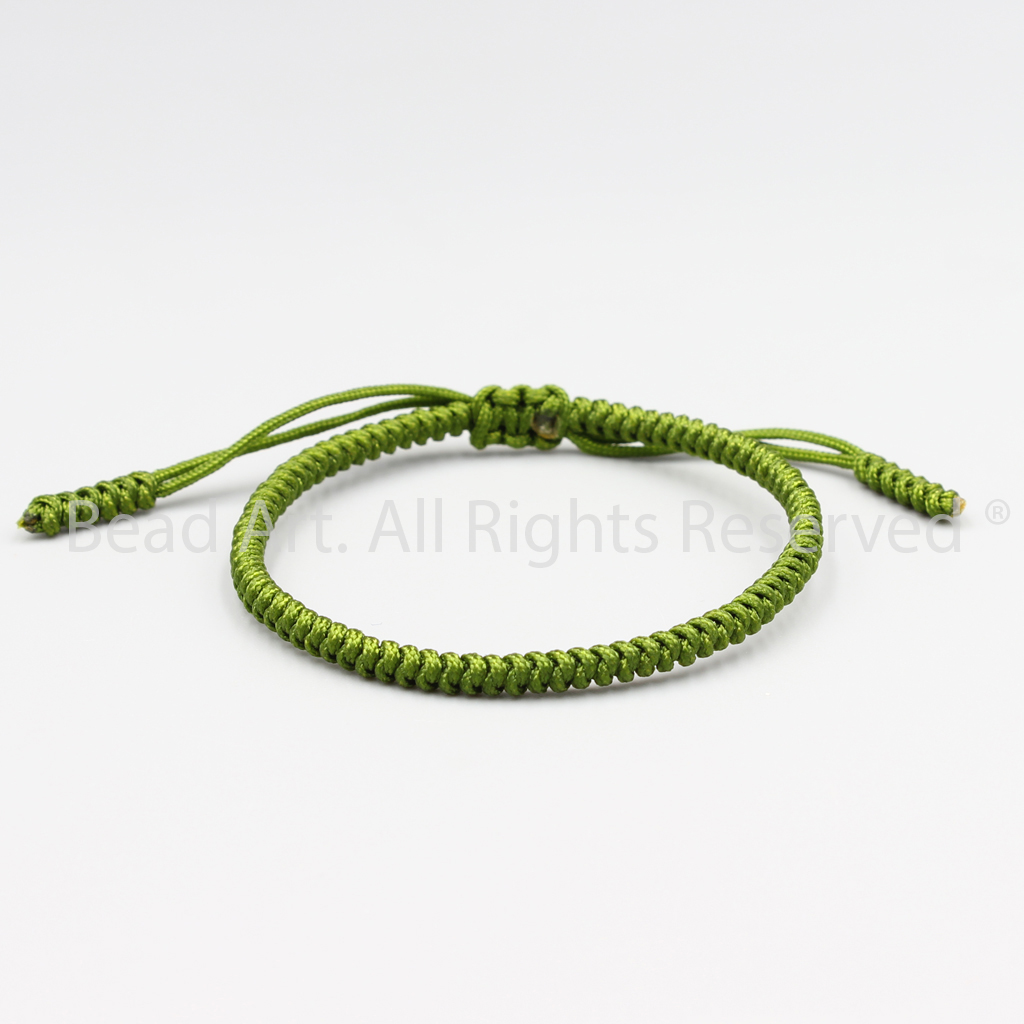 Vòng Tay Thắt Dây Phong Cách Tibet Handmade , Mộc, Hoả, Vòng Tay Phong Thuỷ - Bead Art