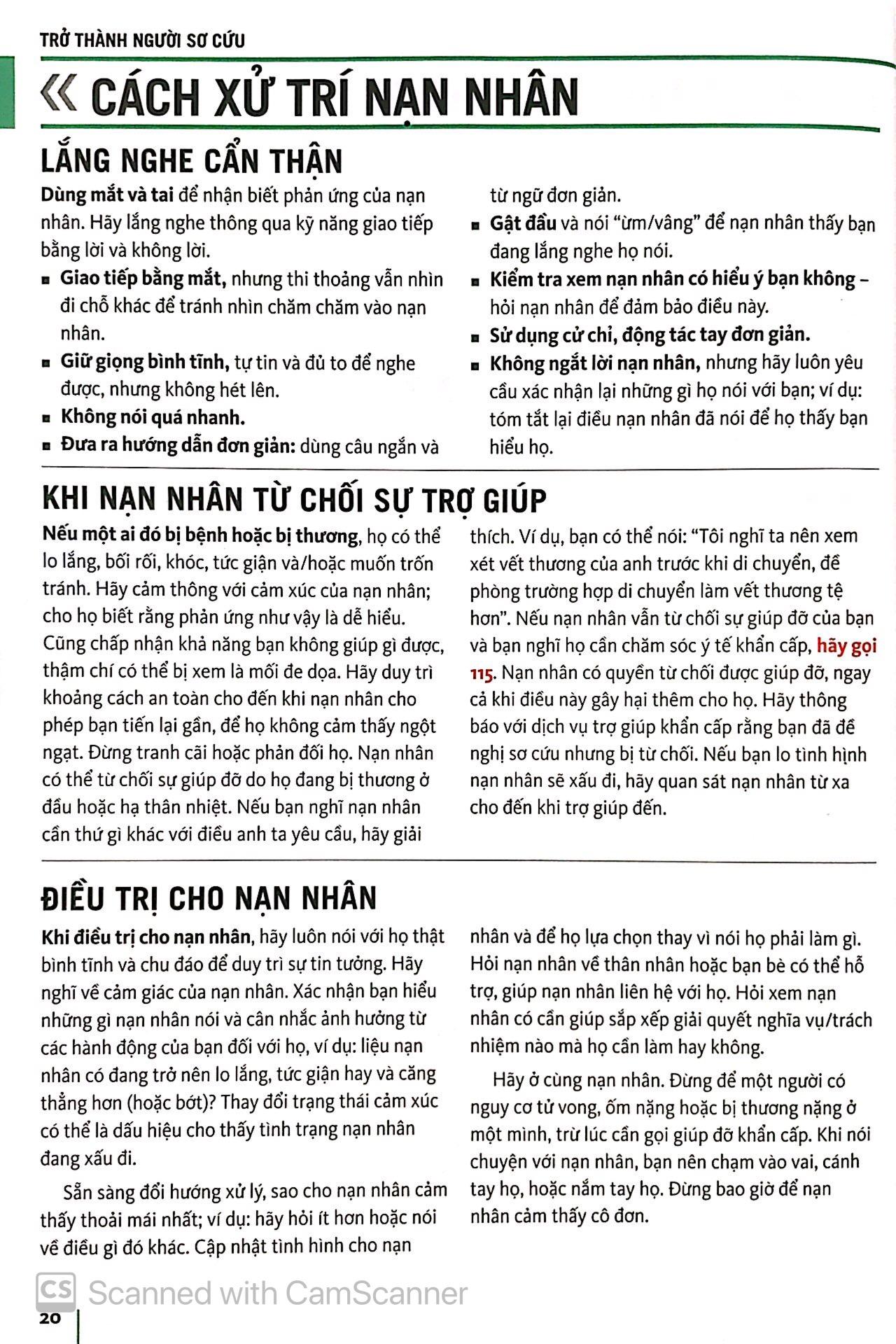 Cẩm Nang Sơ Cấp Cứu Thường Thức