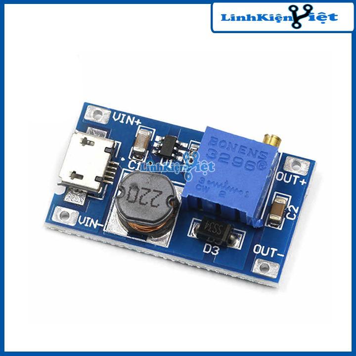 Module Tăng Áp BOOST DC-DC 2-24VDC 2A MT3608