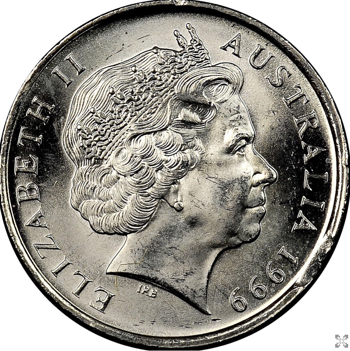 Xu thế giới Australia 5 cent Nữ hoàng Elizabeth II