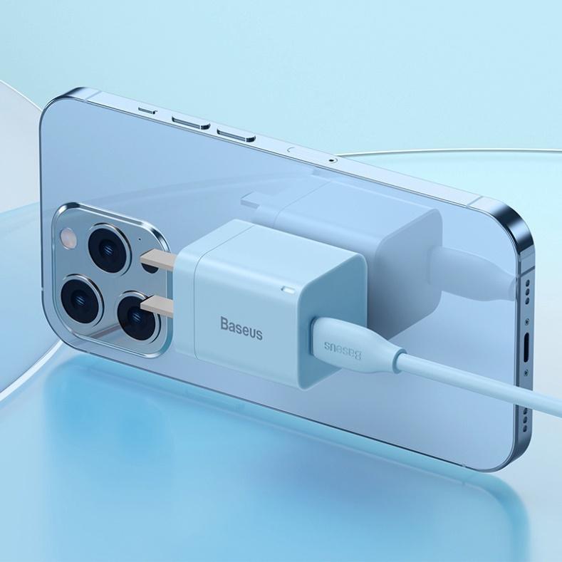 Bộ Sạc Baseus Super Si pro 20W USB C Cho iPhone 12, 13, 14, 15 - Hàng Chính Hãng
