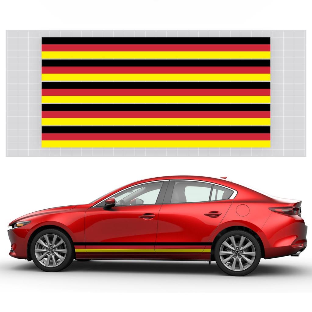 Combo 3 mét Decal Tem Sườn Xe Ô Tô chọn mẫu Mẫu Cờ Đức, Pháp, Italy, Performance, Decal Dán Sườn Xe Ô Tô Đẹp Nhất