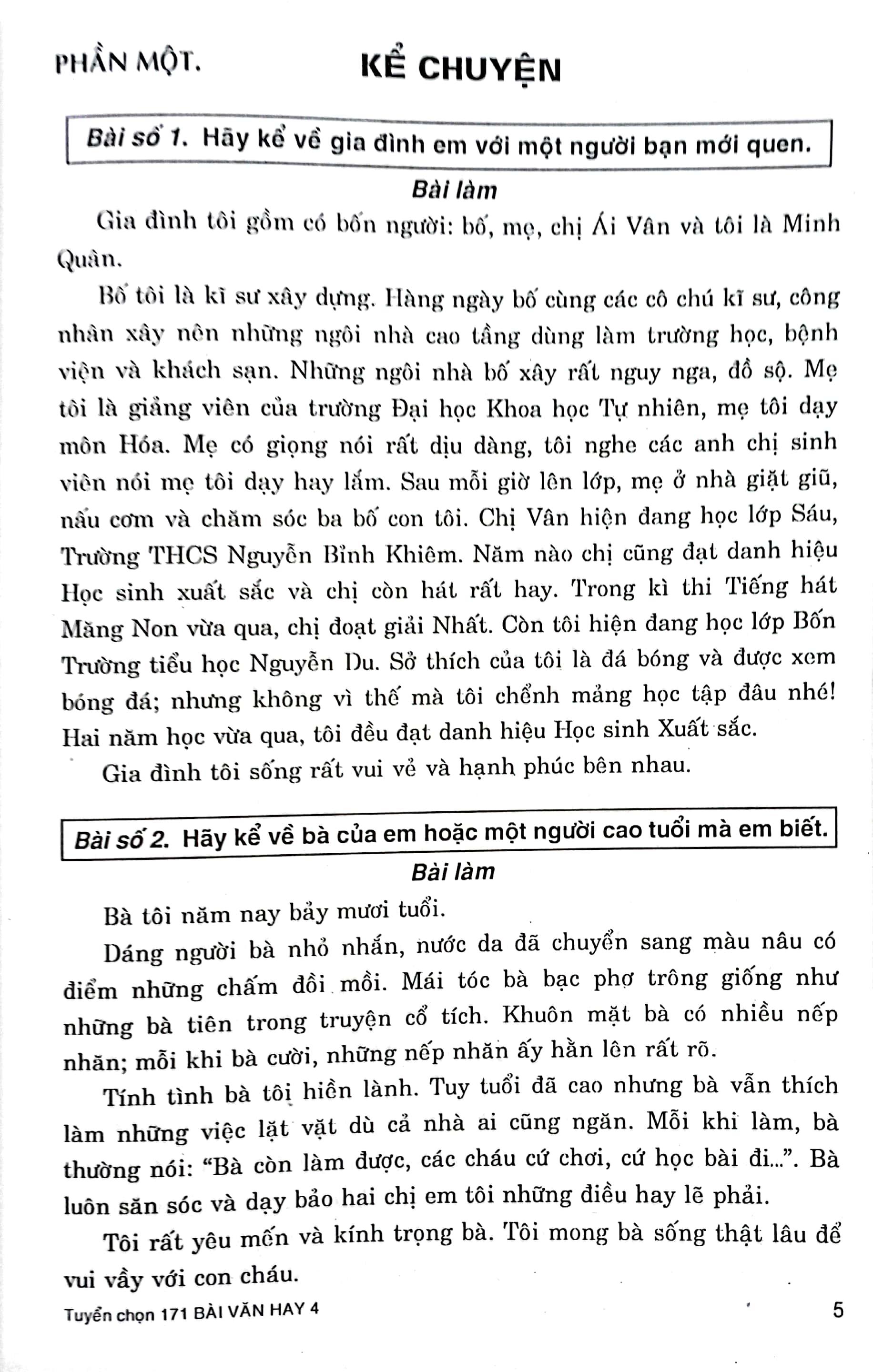 171 Bài Văn Hay 4