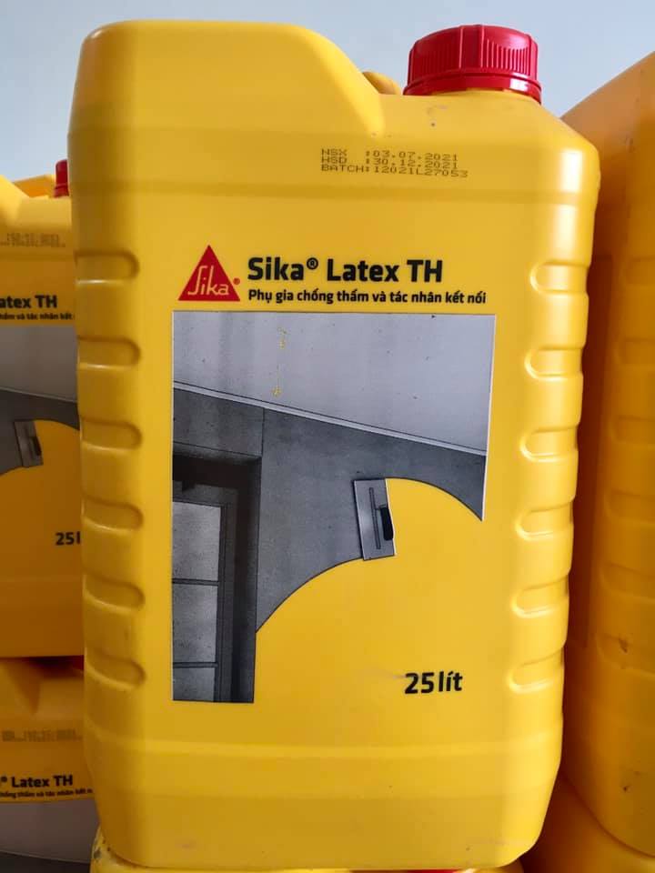 Phụ gia chống thấm vữa và tác nhân kết nối - Sikalatex TH (thùng 25lít)