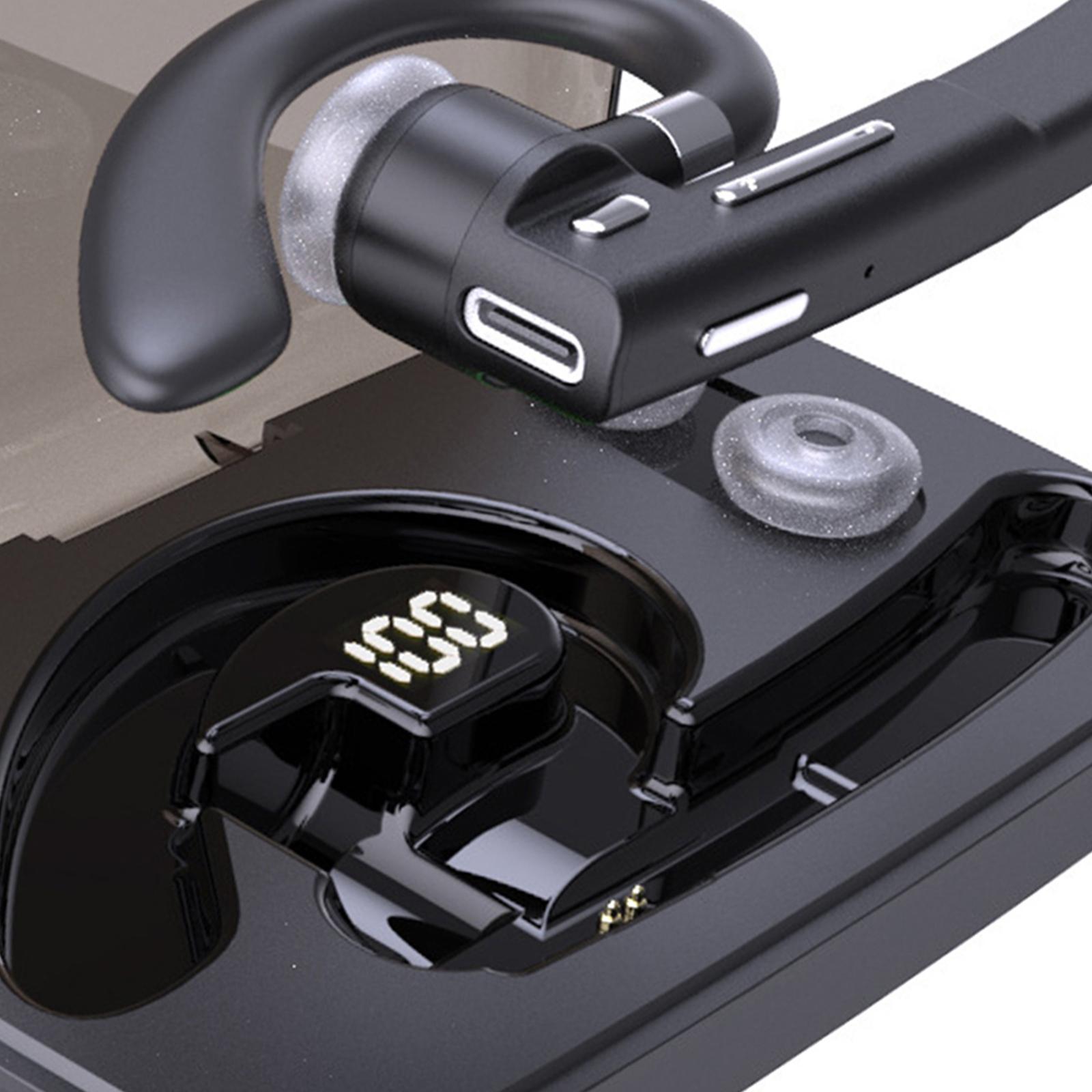Bluetooth Headset Earpiece Noise Cancelling Headphones for Business Driving
