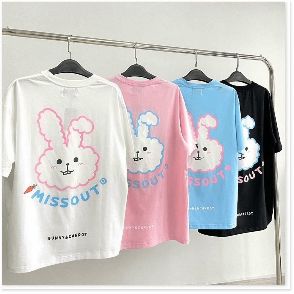 Áo Thun Tay Lỡ MISSOUT BUNNY Form Rộng Unisex AQA1807 25 aomifashion