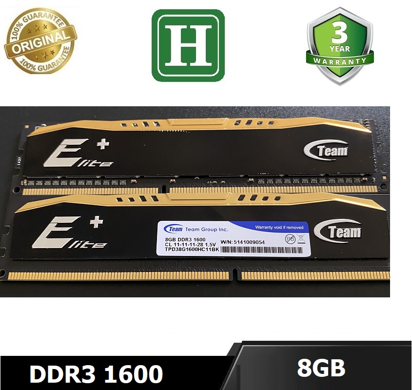 Ram Tản Nhiệt 8GB DDR3 bus 1600 - ram dùng cho PC, PC Gaming