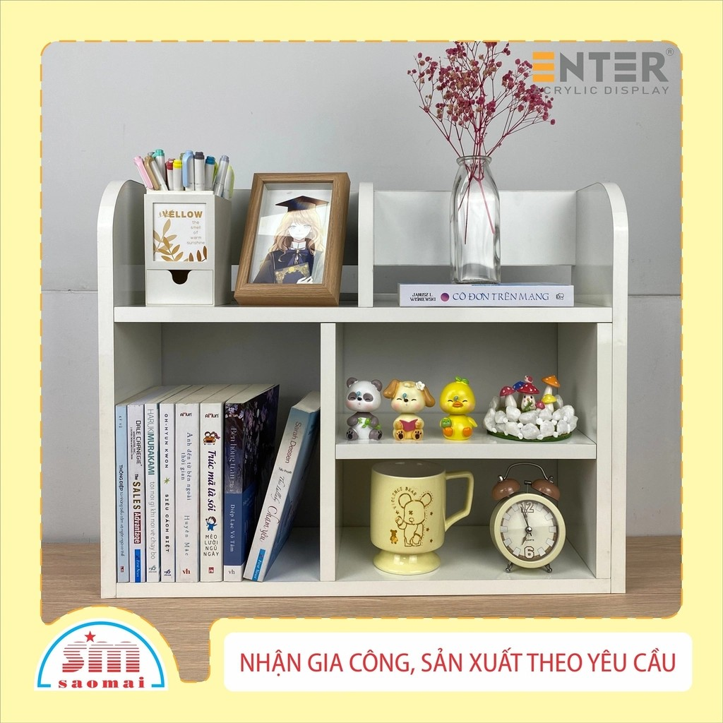 Kệ sách để bàn gỗ KG506 60x18x48cm