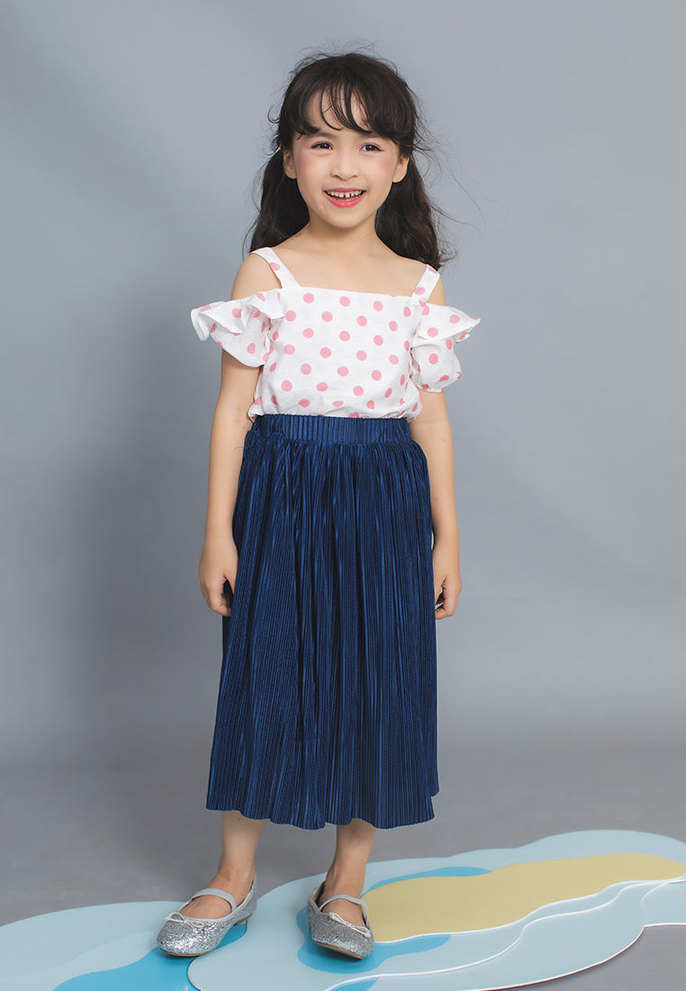 Áo 2 dây chấm bi hồng Lovekids - SS2019 - 4Y