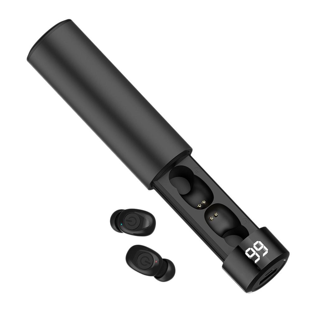 Wireless Bluetooth 5.0 Headphone LED Electricity Display Earphone Sports Stereo Earbud Headset IPX7 Waterproof