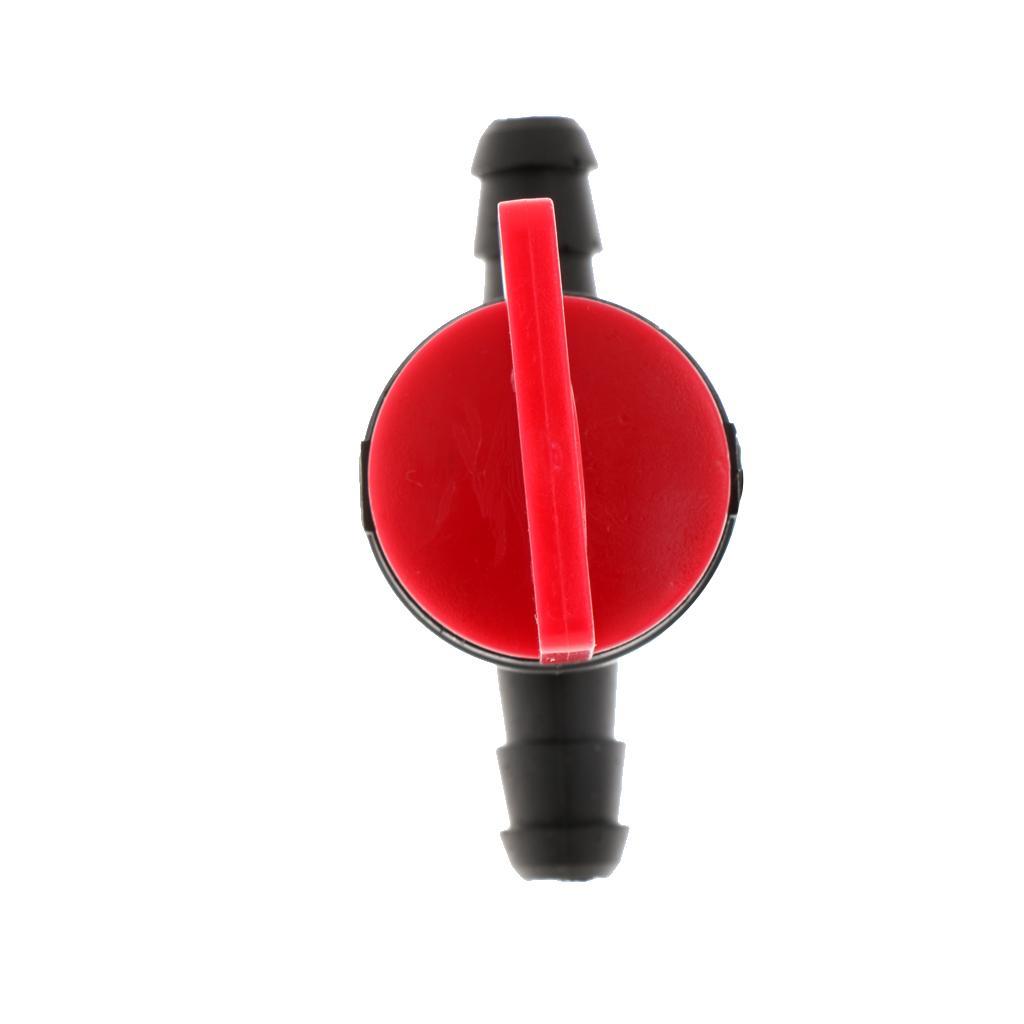 3x 1/4" In-Line Straight Fuel Gas Shut-Off/ Cut-Off Valve Petcock Motorcycle