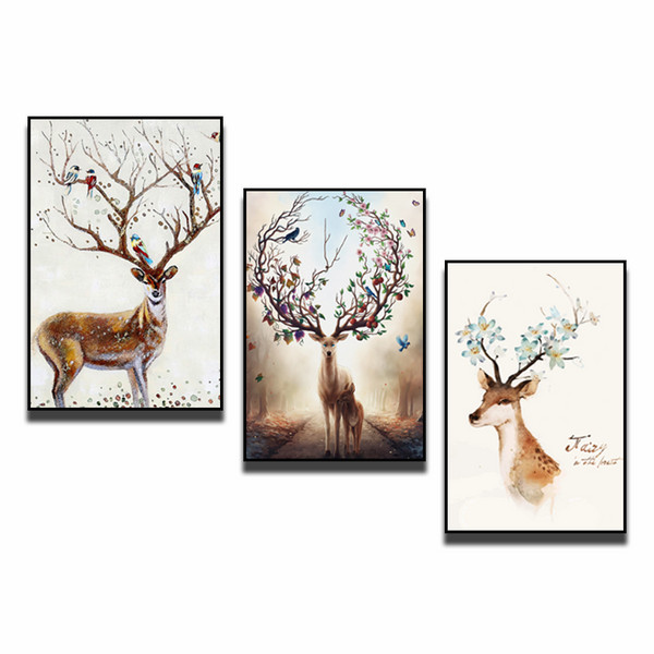 Bộ 3 Tranh Canvas Kèm Khung Viền 3D PGTK283