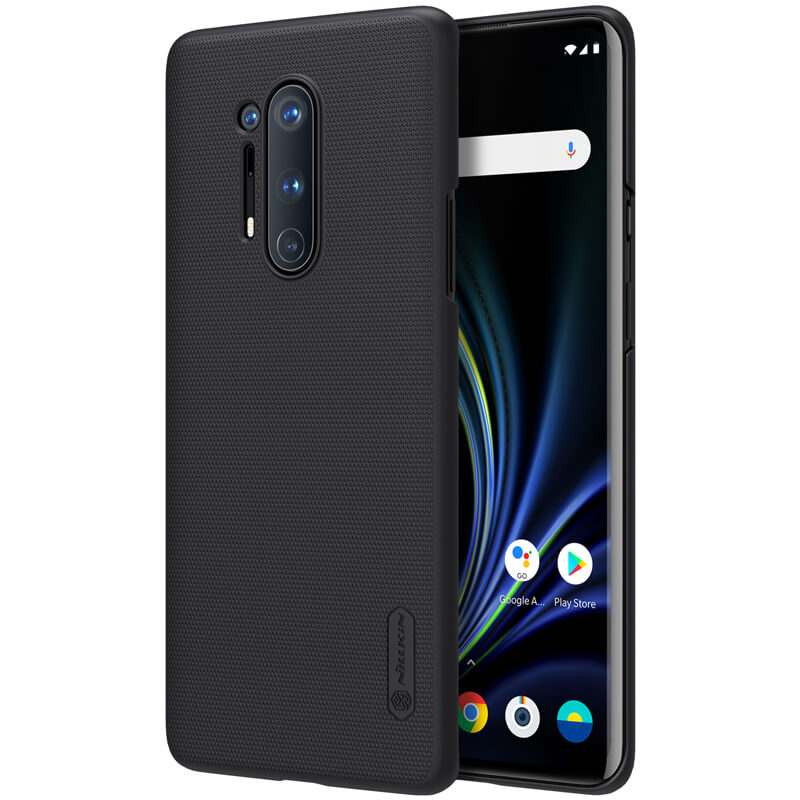 Ốp lưng nhựa cứng PC sần không bám vân tay, tặng kèm kệ đỡ điện thoại cho Oneplus 8 Pro- Hàng chính hãng.