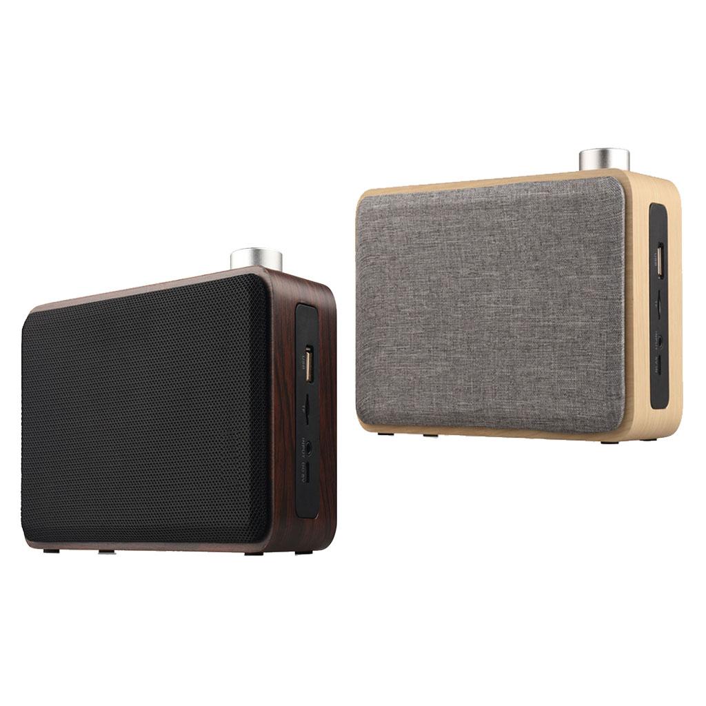 Rechargeable Wireless Wooden Bluetooth Speaker Mini Portable Stereo Speaker