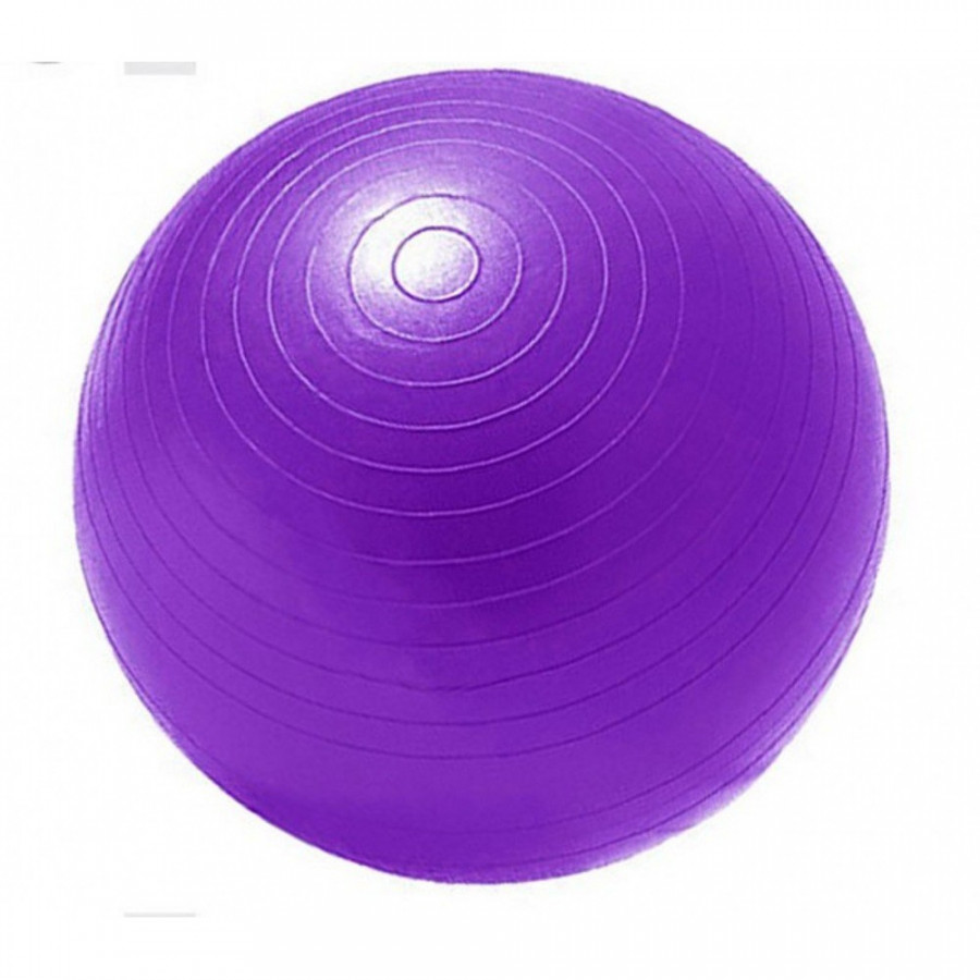 Bóng tập yoga, gym trơn 75cm màu tím