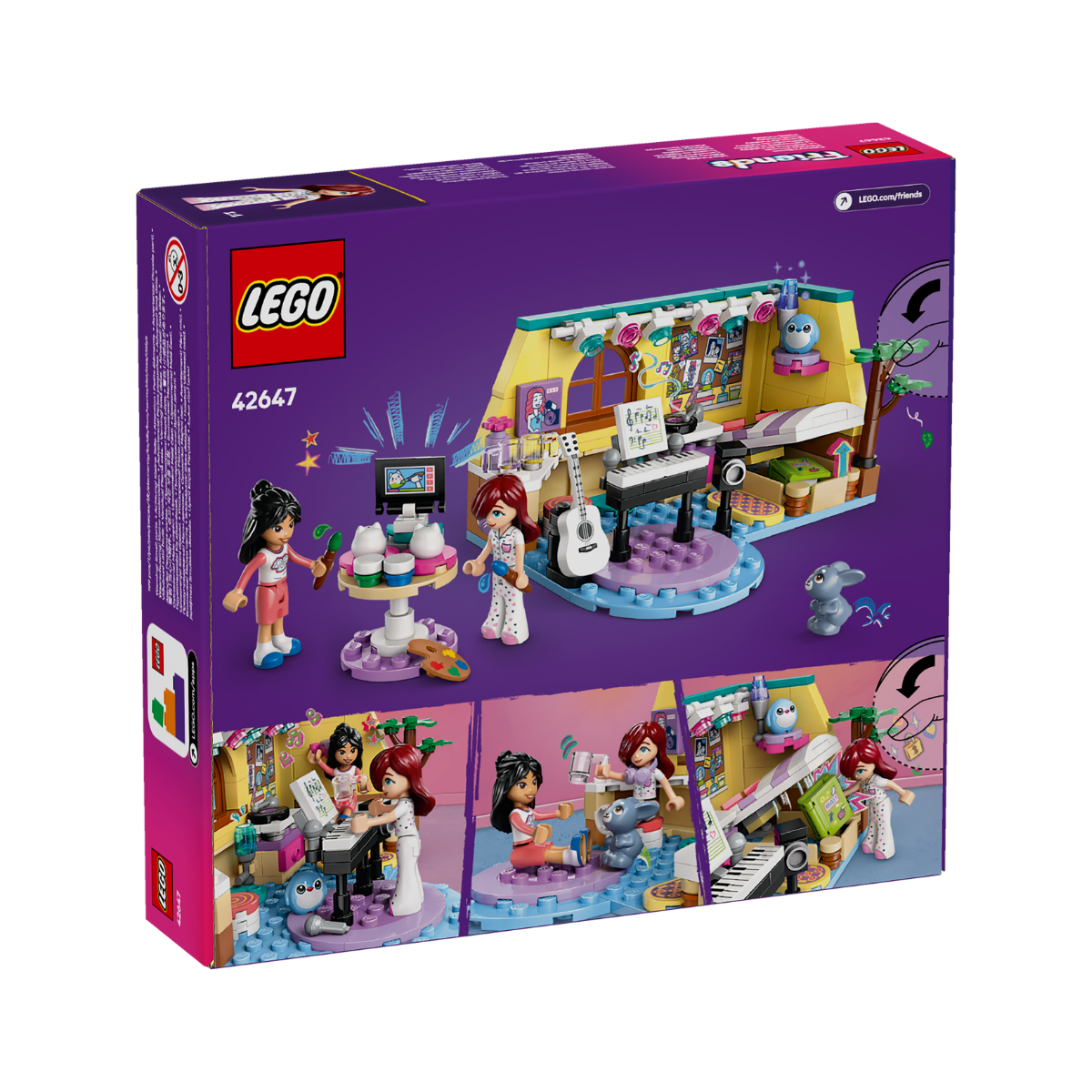 LEGO FRIENDS 42647 Đồ Chơi Lắp Ráp Căn Phòng Của Paisley (199 Chi Tiết)