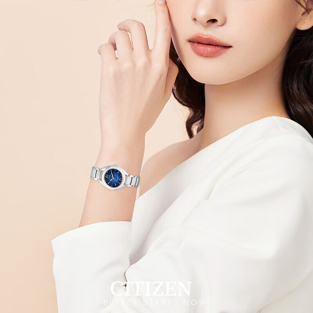 Đồng Hồ Nữ Citizen Dây Thép Không Gỉ FE2070-50L - Mặt Xanh (Sapphire)