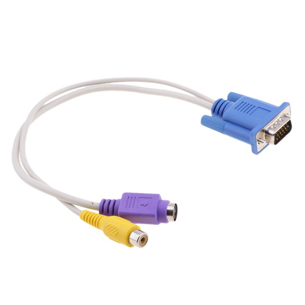 VGA to -Video Cable Adapter for Laptop PC