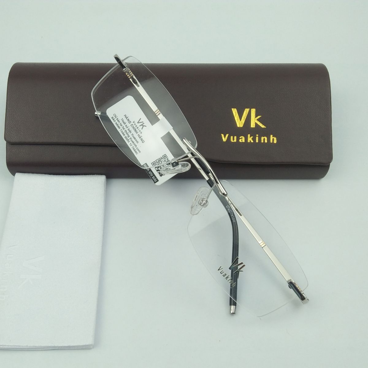 Gọng kính cận không viền phong cách cổ điển VK-32