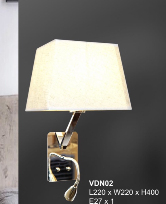 Đèn gắn tường đọc sách trang trí vách đầu giường phòng ngủ VDN08