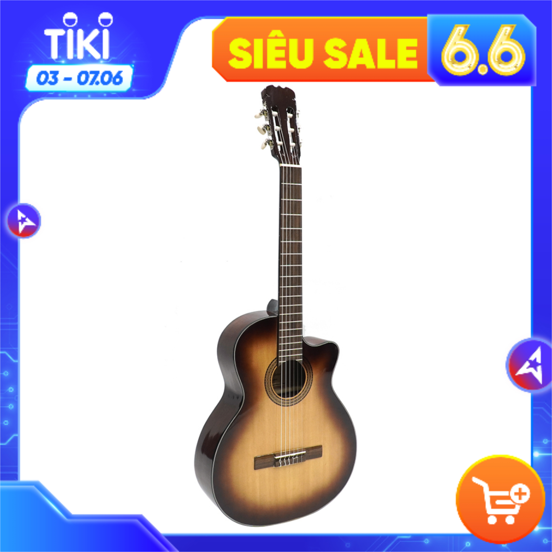 Đàn Guitar Acoustic Việt Nam GA-14HL Mặt Gỗ Thông Nguyên Tấm Cao Cấp