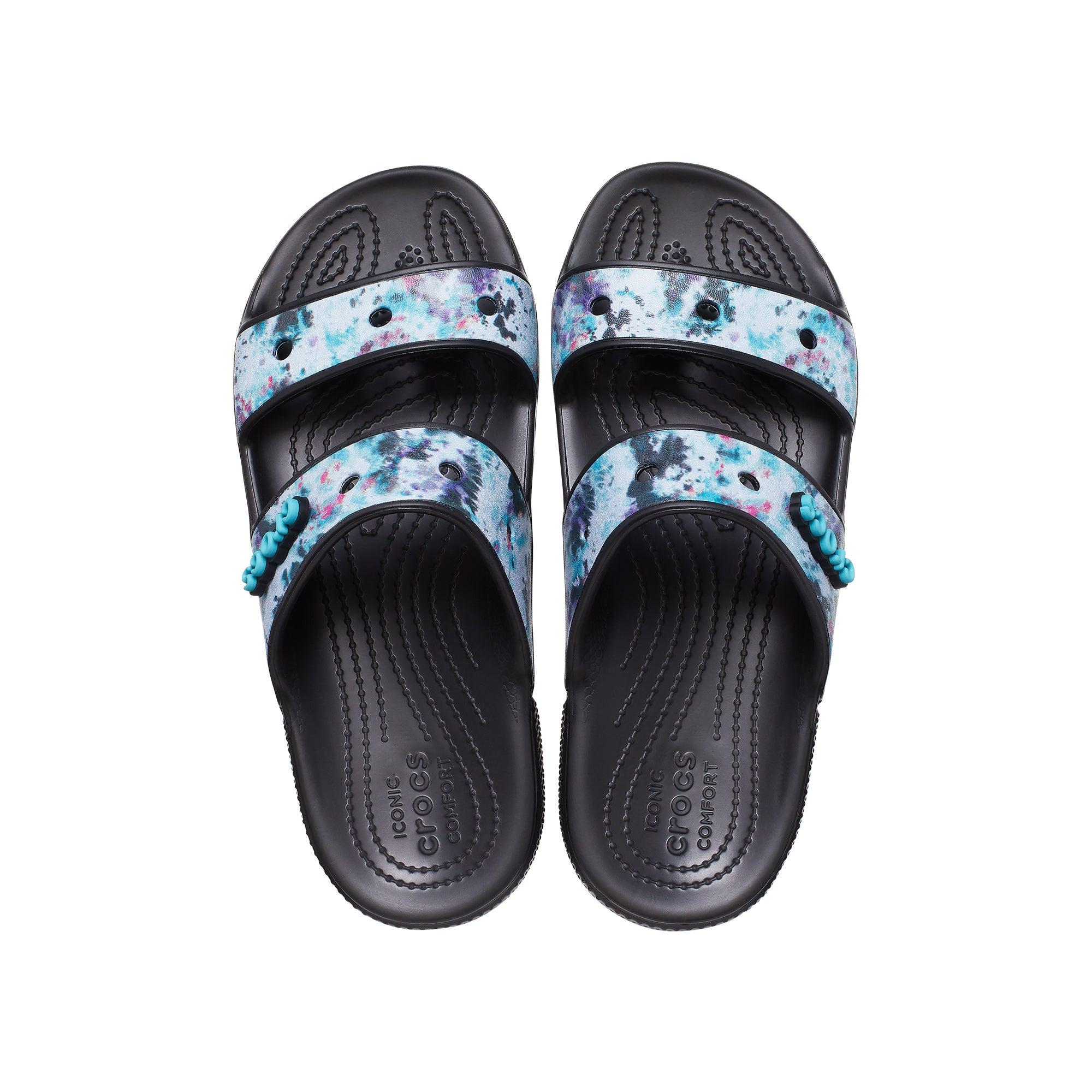 Dép nhựa unisex Crocs Classic Tie Dye - 207283-988