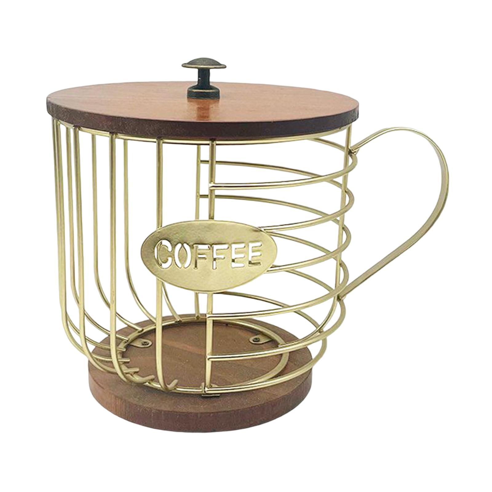 Coffee Pod Holder Organizer Cup Coffee Capsule Storage Basket for Family