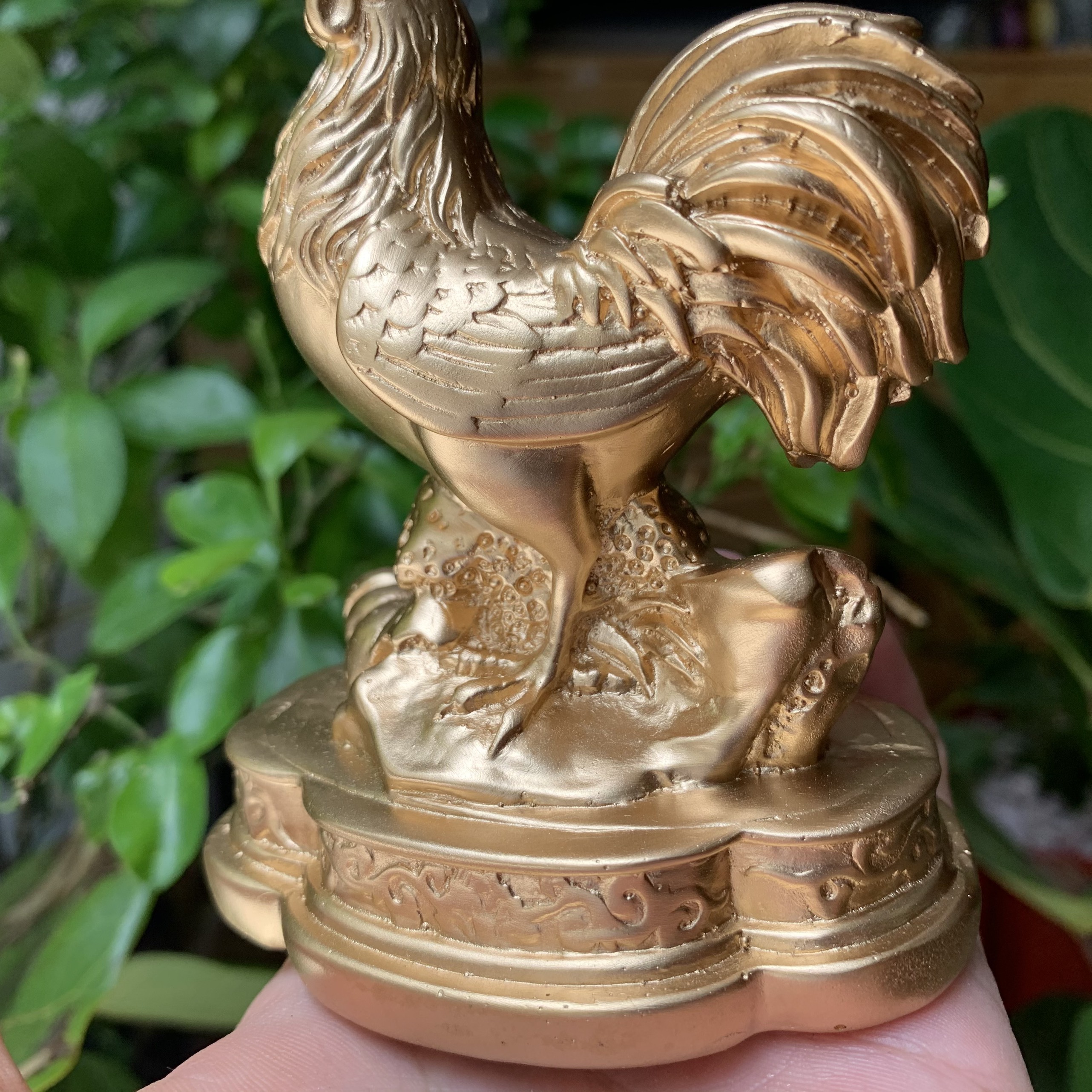 [Linh vật phong thủy] Tượng đá con gà trống phong thủy mang may mắn cho gia chủ - Chiều Cao 12cm