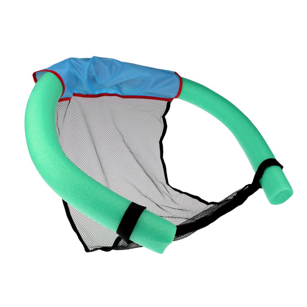Swimming Noodle Chair Floating Sling Stick Mesh Net Seat Bed Size S Red