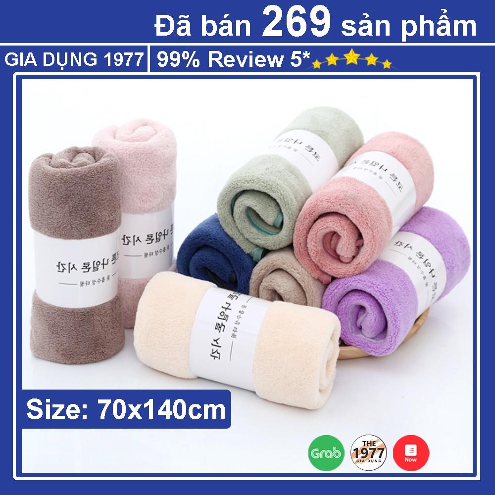 Khăn tắm Hàn Quốc cao cấp loại dày siêu mềm mịn , khăn tắm lớn size 70x140cm thấm hút tốt nhanh khô
