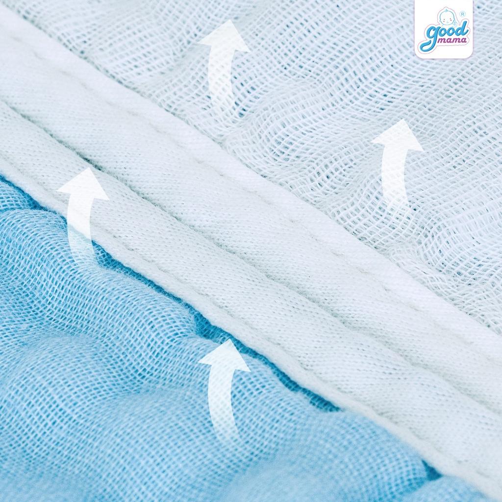 Khăn Sữa Goodmama 6 Lớp MUSLIN - SET 5 Khăn 30x30cm