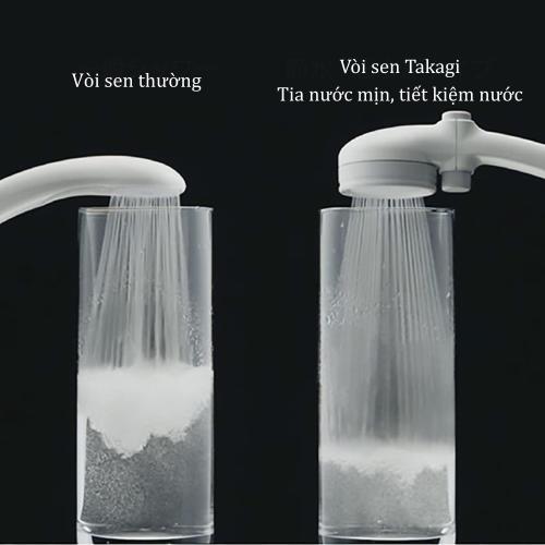 Bộ vòi sen tắm WT có nút dừng Takagi JSB122AS hàng chính hãng