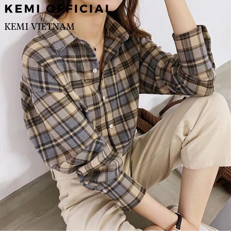 Áo Sơ Mi Nữ NK Fashion Thiết Kế Cổ Tàu Tay Bồng Kiểu Dáng Thanh Lịch