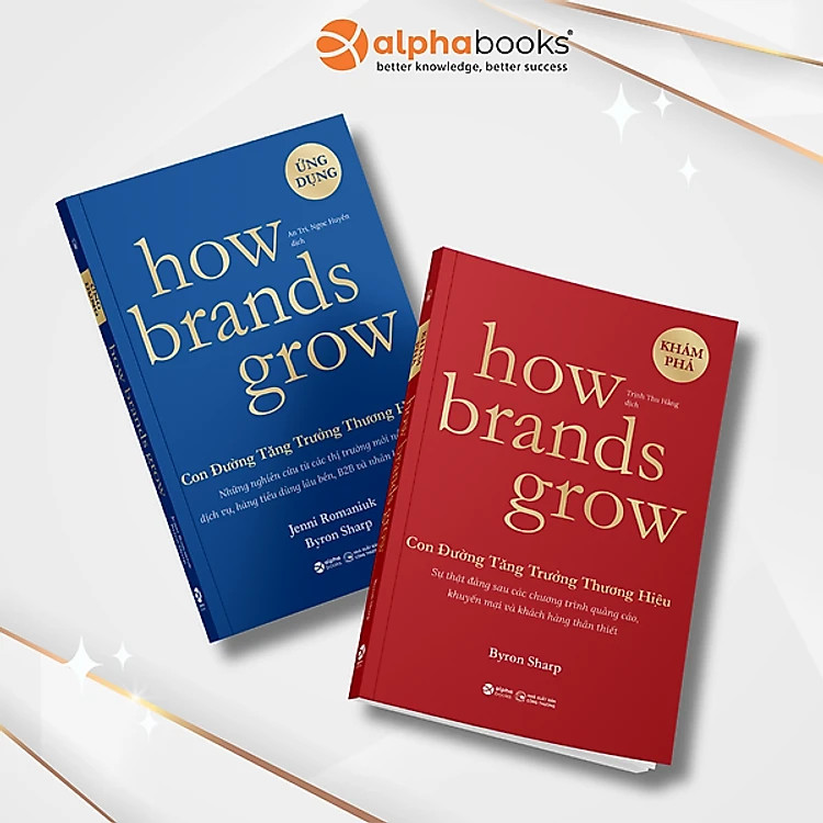 (combo 2 cuốn) HOW BRANDS GROW - CON ĐƯỜNG TĂNG TRƯỞNG THƯƠNG HIỆU – Byron Sharp, Jenni Romaniuk - Alpha Books